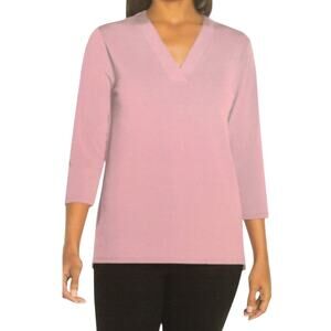 Banana Republic Women's Dusty Pink V-Neck Blouse Size XXL
